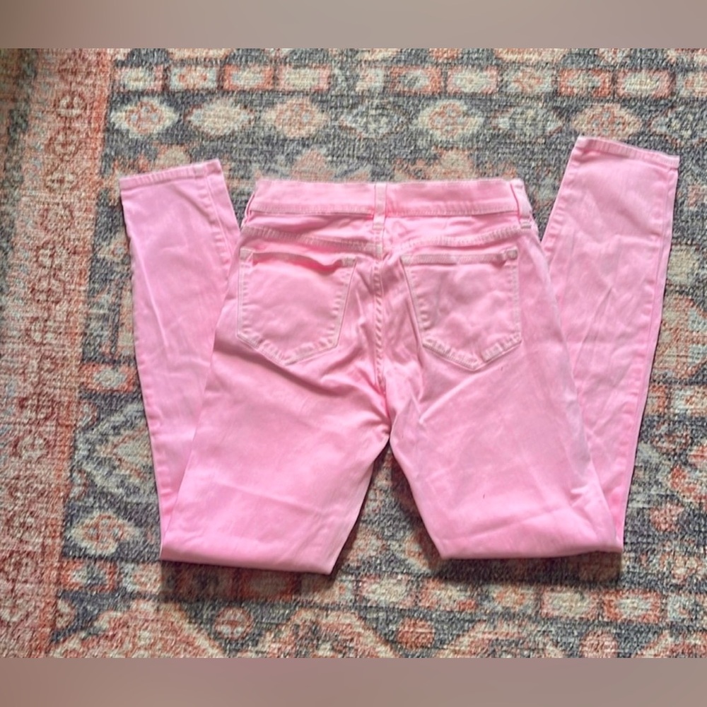 J. Crew Bubblegum Pink Toothpick Jeans Size 2 PINK - Picture 6 of 6
